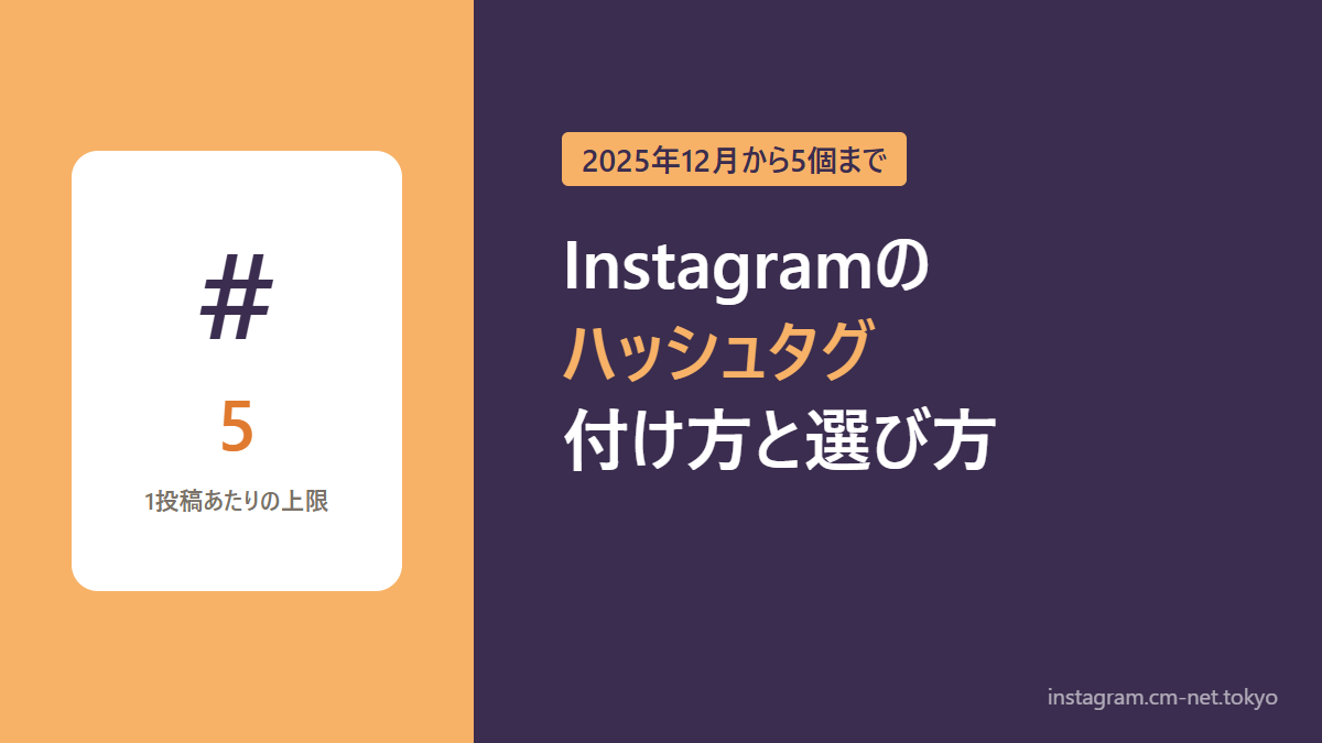 Instagramのハッシュタグの付け方と選び方のアイキャッチ